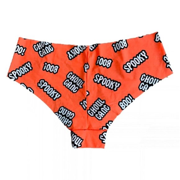 🎃 Halloween Panty VS PINK XS No-Show CHEEKSTER BOO SPOOKY GHOUL GANG 🕸🕷👻💀🎃 - Picture 5 of 11